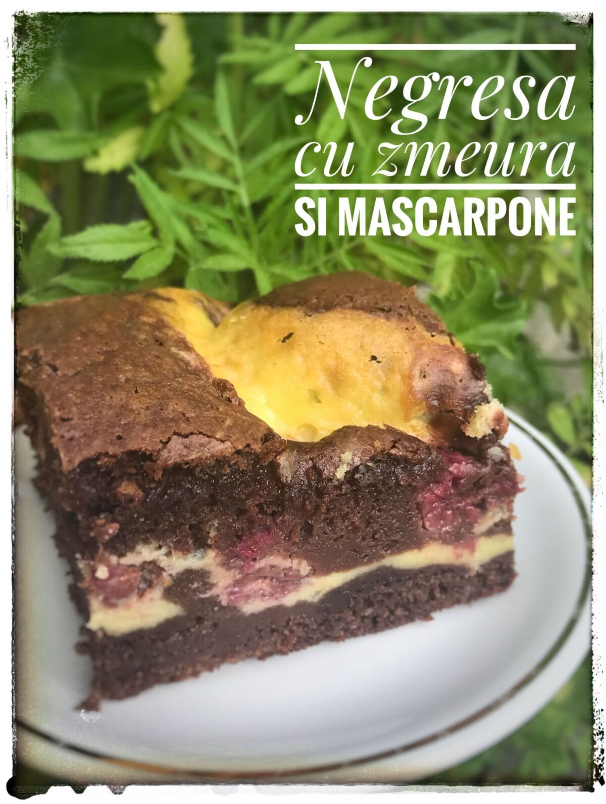 Negresă cu zmeură și mascarpone